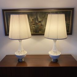 Pair of Large Mid Century "Genie" Table Top Lamps