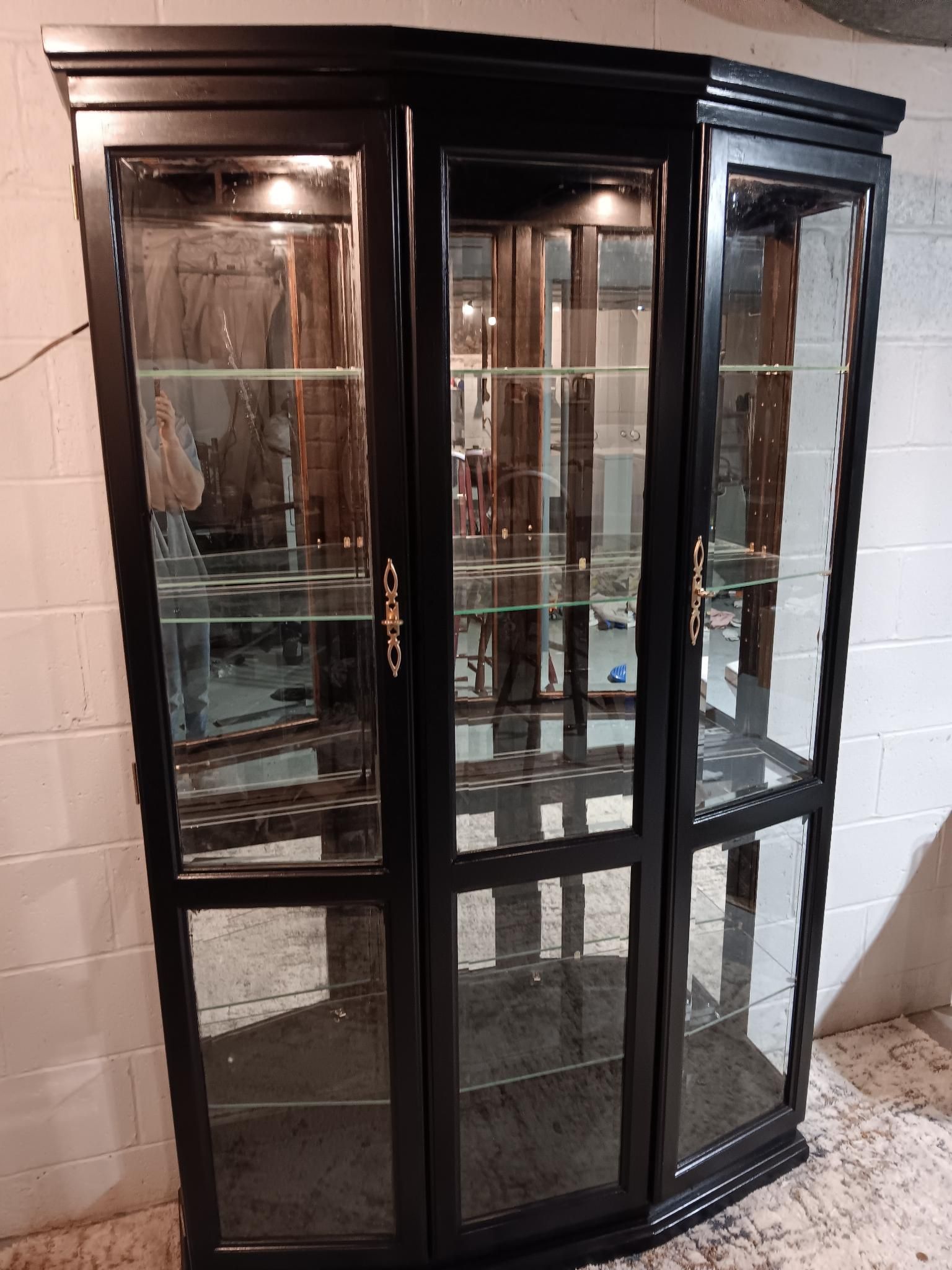 Restored Black China Cabinet