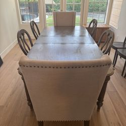 Living Spaces 7 Piece Dining Set