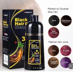 Hair dye Shampoo 3 in 1 plant hair dye long lasting color