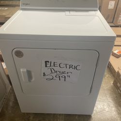 NEW ELECTRIC WHIRLPOOL ELECTRIC DRYER 