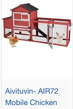 Chicken house with wheel   NEW IN BOX.