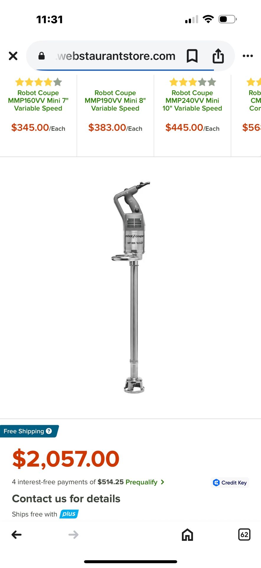 Robot Coupe MP800 Turbo immersion blender