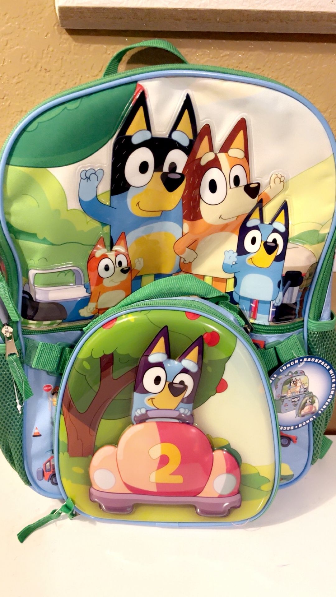 Bluey Extra Large Backpack / Lunch Bag Brand New 