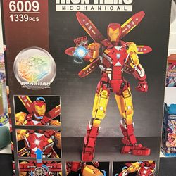 NEW Iron Hero Mechanical Building Brick Figure TL6009