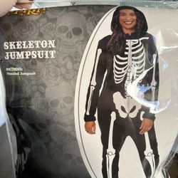 Zip Up Skeleton Costume