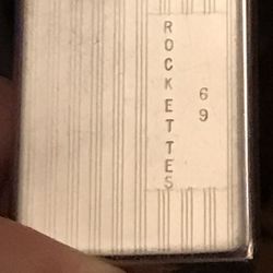 Vintage 1969 Radio City Music Hall ROCKETTES DANCERS ZIPPO SLIM LIGHTER