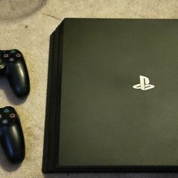 PS4 Pro 1tb with 2 controllers