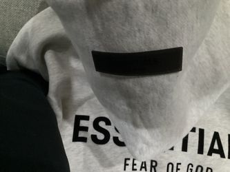 Light grey essentials hoodie