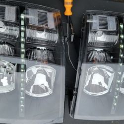 07-13 Chevrolet Silverado LED Headlights Luces Micas Calaveras Faros Faroles Chevy