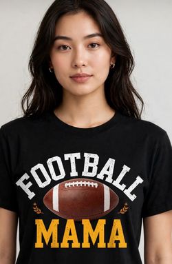 Football Mama Graphic T-Shirt