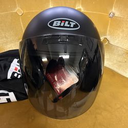 BILT Matte Black Motorcycle Helmet