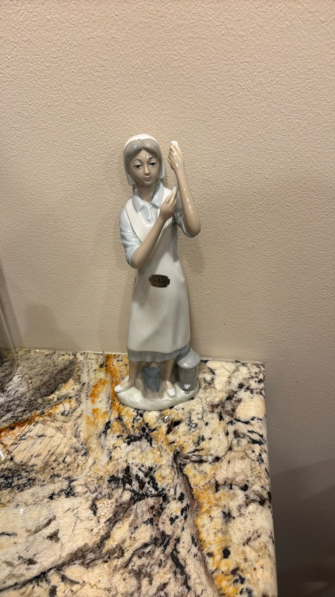 Porcelain Nurse Statue