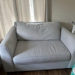 Love Seat With Ottoman