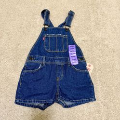 Brqnd new Levi's Girl Denim Shortall, size XS (5/6 years)