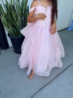 Pink glitter dress