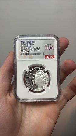NGC PF70 Ultra Cameo 1(contact info removed) S 50C Enduring Liberty Early Releases