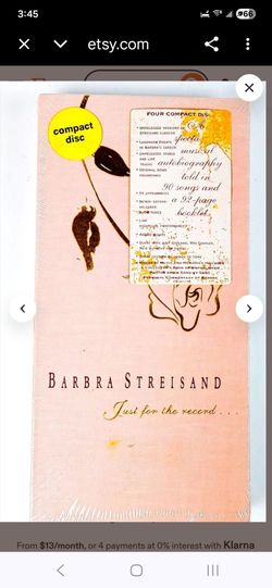 Barbara Streisand CD collection 1991