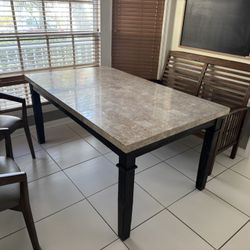 STONE TOP 63” dining table