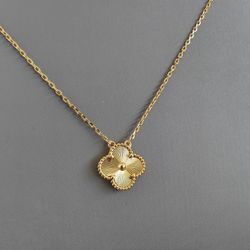 VCA Gold Laser Necklace 