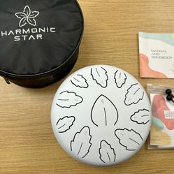 Harmonic star 10-Inch Alloy Steel Tongue Drum, 11 Notes C Key - Triangle Style