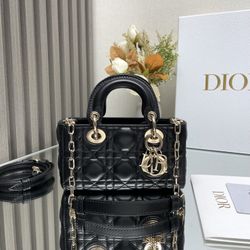 Dior Cannage Black Leather Wallet