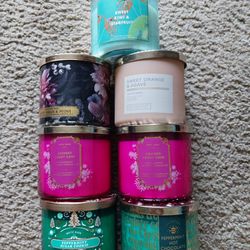 7 New Ca Dles Bath And Body Works $75 Or Best Offer