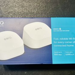 Eero 6 Mesh WiFi Router - 2 Pack