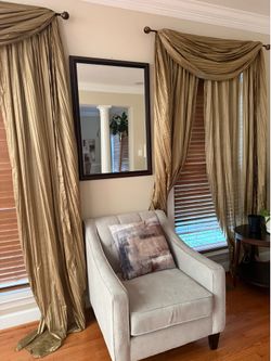 Large Framed Wall Mirror – Dark Wood Frame