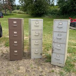 Five Filing Cabinets And Two Shelves Free Come Get It First Come