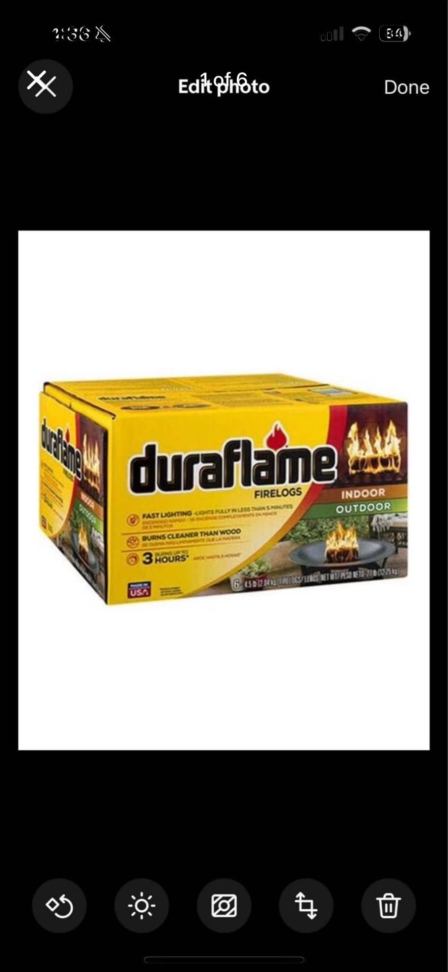 Duraflame Big Fire 6 Logs Per Box
