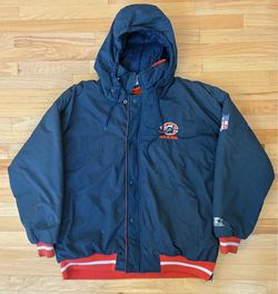 Vintage Chicago Bears Starter Jacket NFL Coat Removable Hood Men’s Size XL