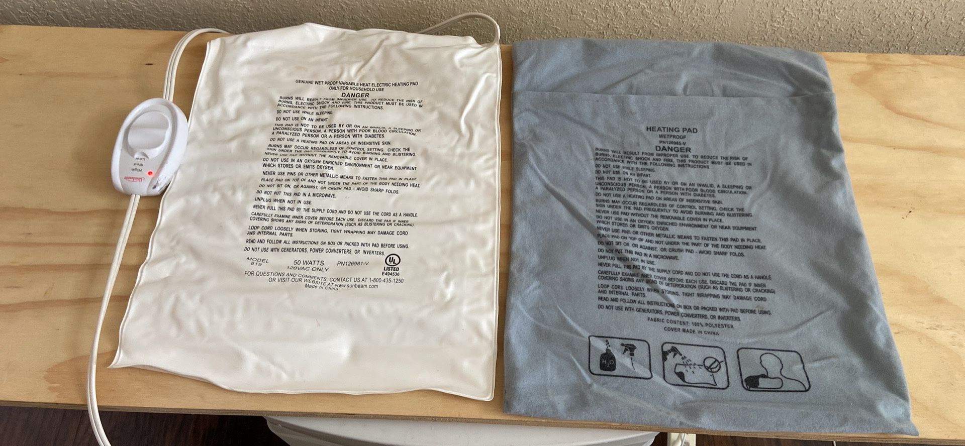 HEATING PAD - waterproof. Working Excellen. Address π
