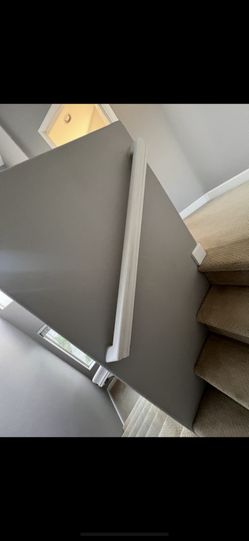 Modern White Stairs Handrail