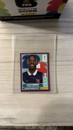 Dembele 2026 panini purple frame sticker