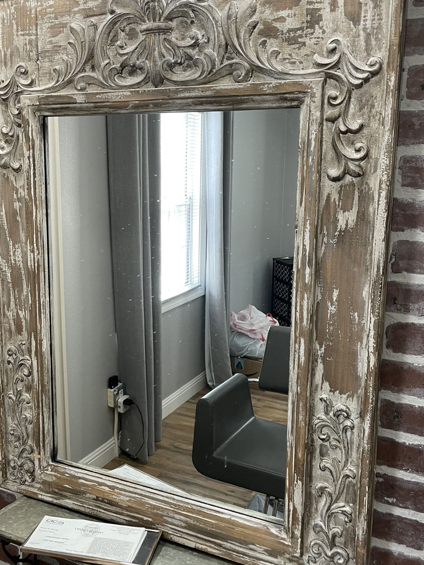 Wood Panneled Mirror
