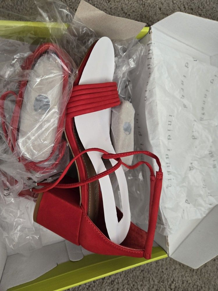 SIZE 7, BRAND NEW IN BOX, gianni bini rihann santorini red size 7 women's shoe