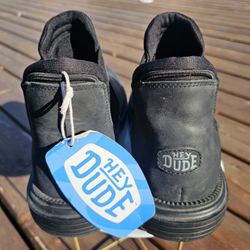 Hey Dude Branson Boot Craft Leather Women's Black Boot 9