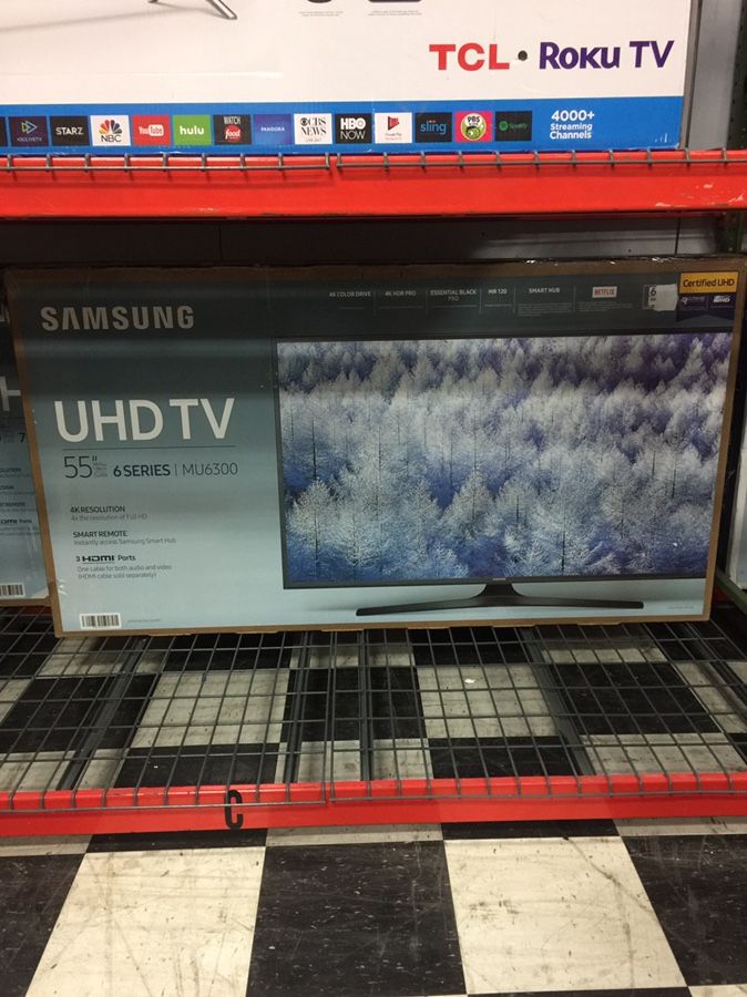 Samsung 55" inch UHD 4k smart TV UN55MU6300F
