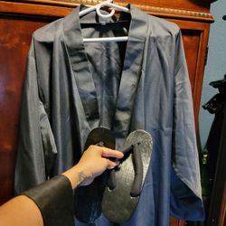 Costume Mens Kimono & Wooden Sandles