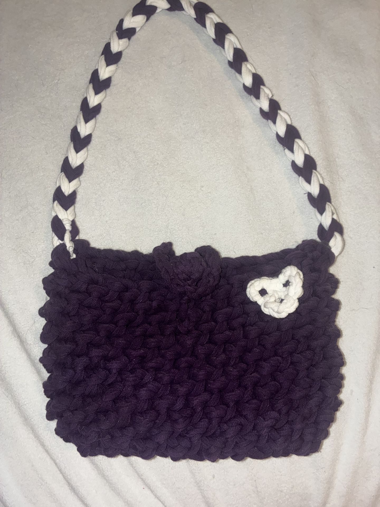 Purple Knitted Purse