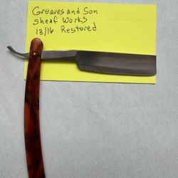 Greaves & Sons Vintage Straight Razor Sheaf Works Restored