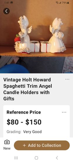 Christmas angel candlestick holders