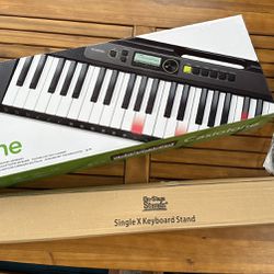 New Casio Digital Piano / Keyboard Bundle With Stand, Headphones, Lessons CD, USB Cable