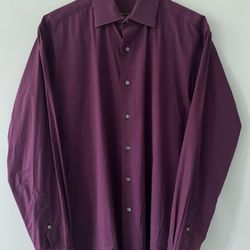 BCBG II Attitude L 16 34/35 Slim Fit Dress Shirt