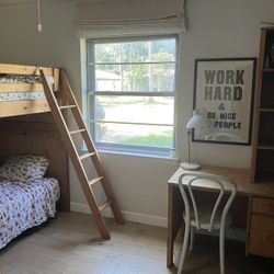Solid Wood Bunk Bed Or Loft Bedroom Set