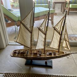 Preowned decorative sailboat