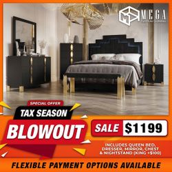 Queen Bedroom Set 5 Pc 