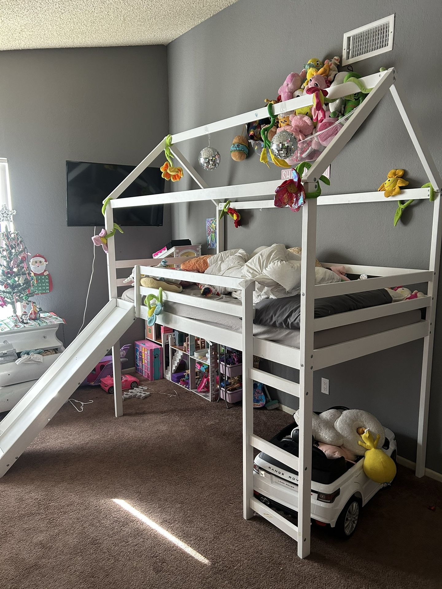Twin Loft Bed With Slide And Ladder