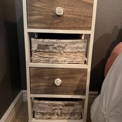 TWO 4 Drawer/basket Upright Storage/bedside/bathroom